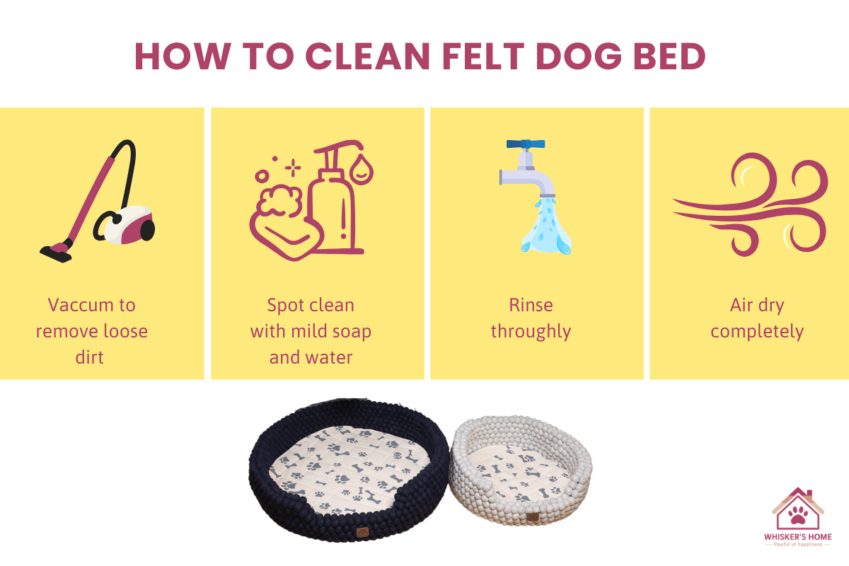 How to clean a felt dog bed? Whisker's Home