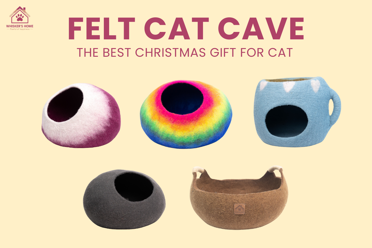 Felt Cat Cave the Best Christmas Gift for Cat