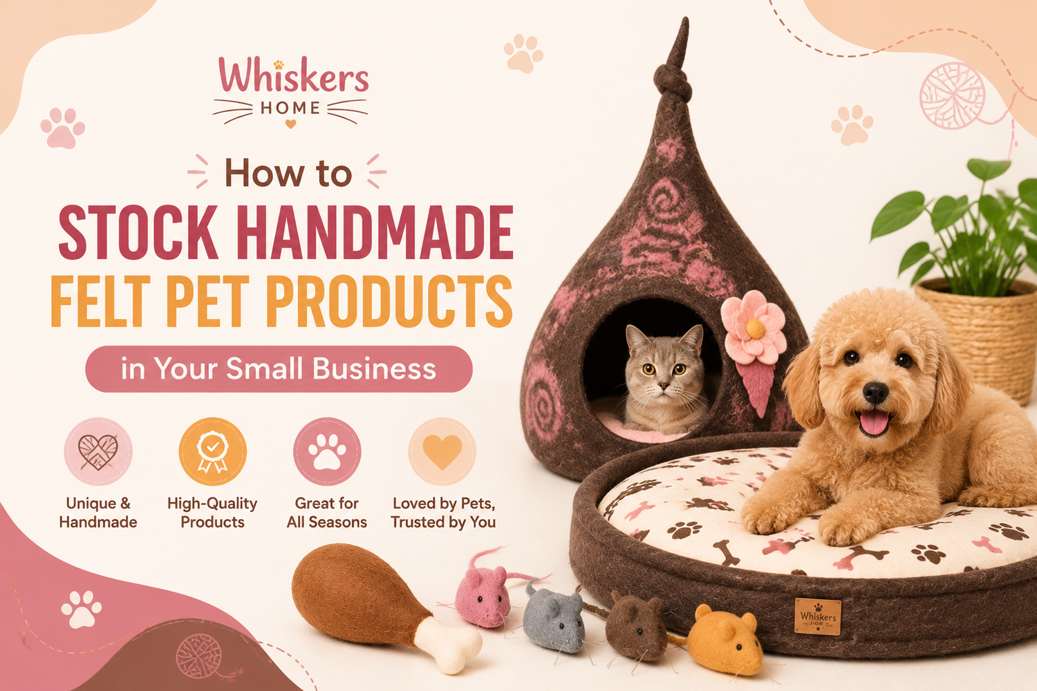 How to Stock Handmade Felt Pet Products in Your Small Business