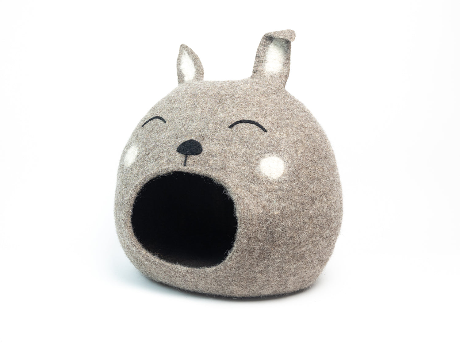 Wool Felt Bunny Cat Cave