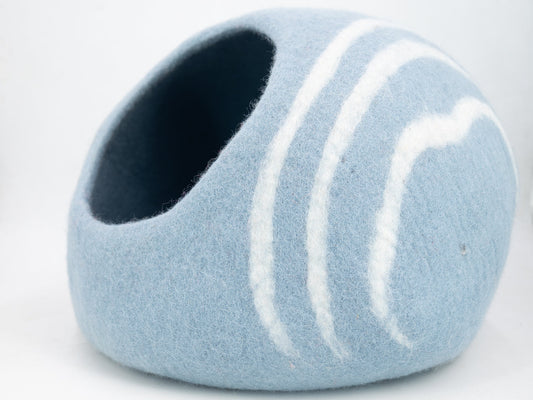 Whiskers Home Wool Felt Warm Pet House 100% New Zealand Wool Whisker's Home