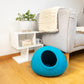 Solid Color Felt Cat Cave 100% New Zealand Wool handmade color floral blue gray green cream yellow bunny pet product comfy