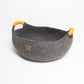 Wool Felt Cat Basket Bed 100% New Zealand Wool handmade color floral brown white black gray cream pet product comfy