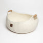 Wool Felt Cat Basket Bed 100% New Zealand Wool handmade color floral brown white black gray cream pet product comfy