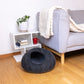 Wool Felt Gradient Cat Bed 100% New Zealand Wool color black gray 