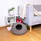 Mini Bug Mushroom Felt Cat Cave 100% New Zealand Wool handmade color floral red green brown 7kg -8kg 50 cm