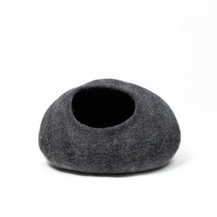 Wool Felt Gradient Cat Bed 100% New Zealand Wool color black gray 