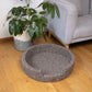 Whiskers Home Felt Ball Bolster Dog Bed Handcrafted Wool Bed with a Cozy, Secure Nesting Design Whisker's Home