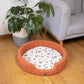 Whiskers Home Felt Ball Bolster Dog Bed Handcrafted Wool Bed with a Cozy, Secure Nesting Design Whisker's Home