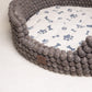Whiskers Home Felt Ball Bolster Dog Bed Handcrafted Wool Bed with a Cozy, Secure Nesting Design Whisker's Home
