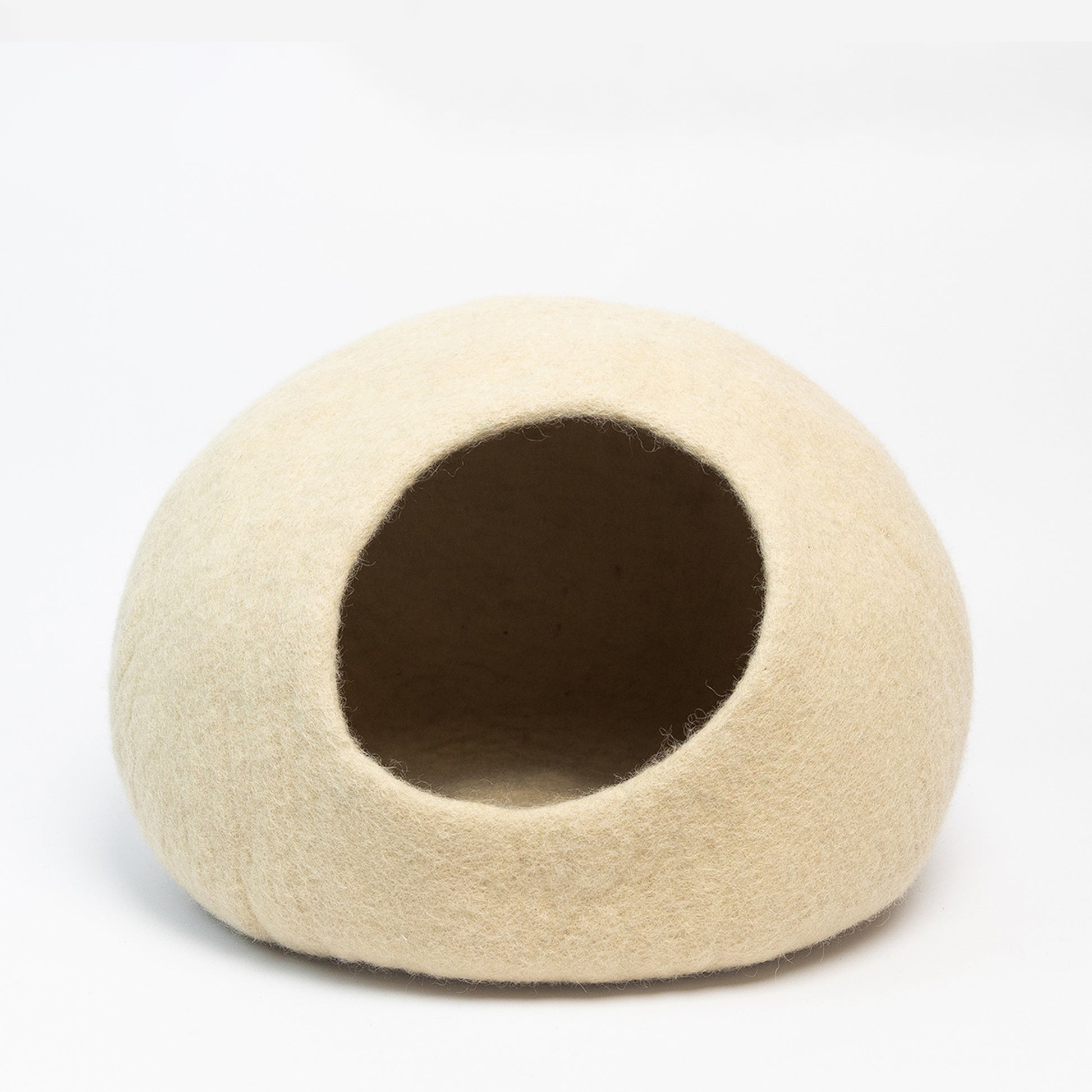 Solid Color Felt Cat Cave 100% New Zealand Wool handmade color floral blue gray green cream yellow bunny pet product comfy