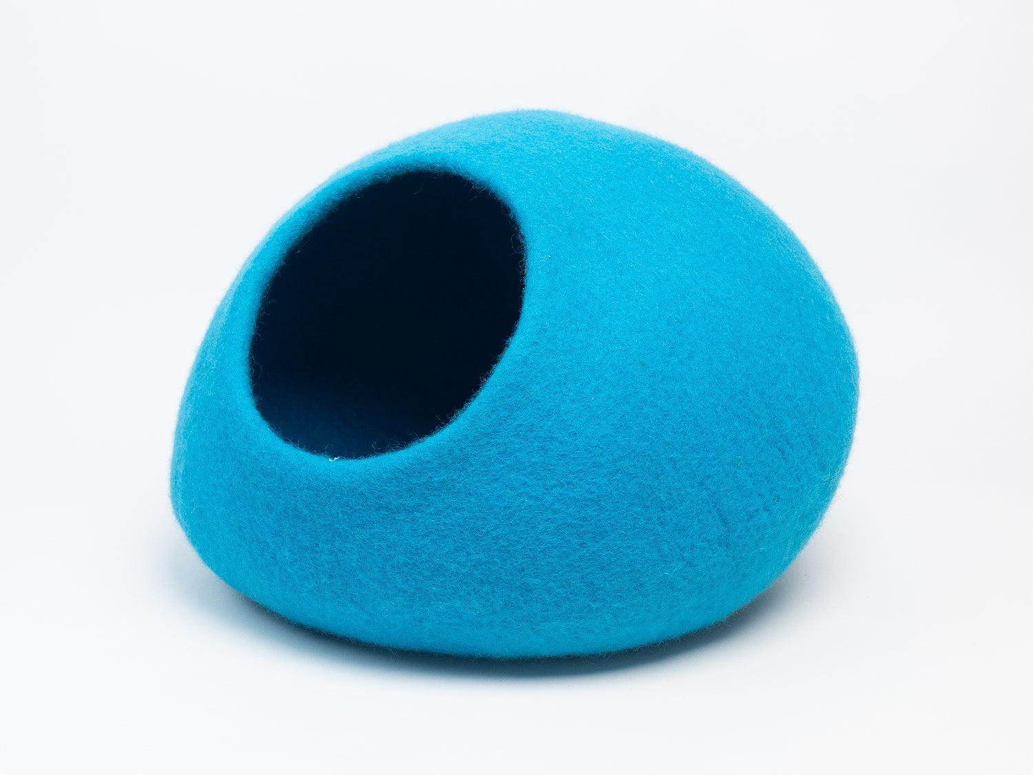 Solid Color Felt Cat Cave 100% New Zealand Wool handmade color floral blue gray green cream yellow bunny pet product comfy