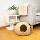 Solid Color Felt Cat Cave 100% New Zealand Wool handmade color floral blue gray green cream yellow bunny pet product comfy