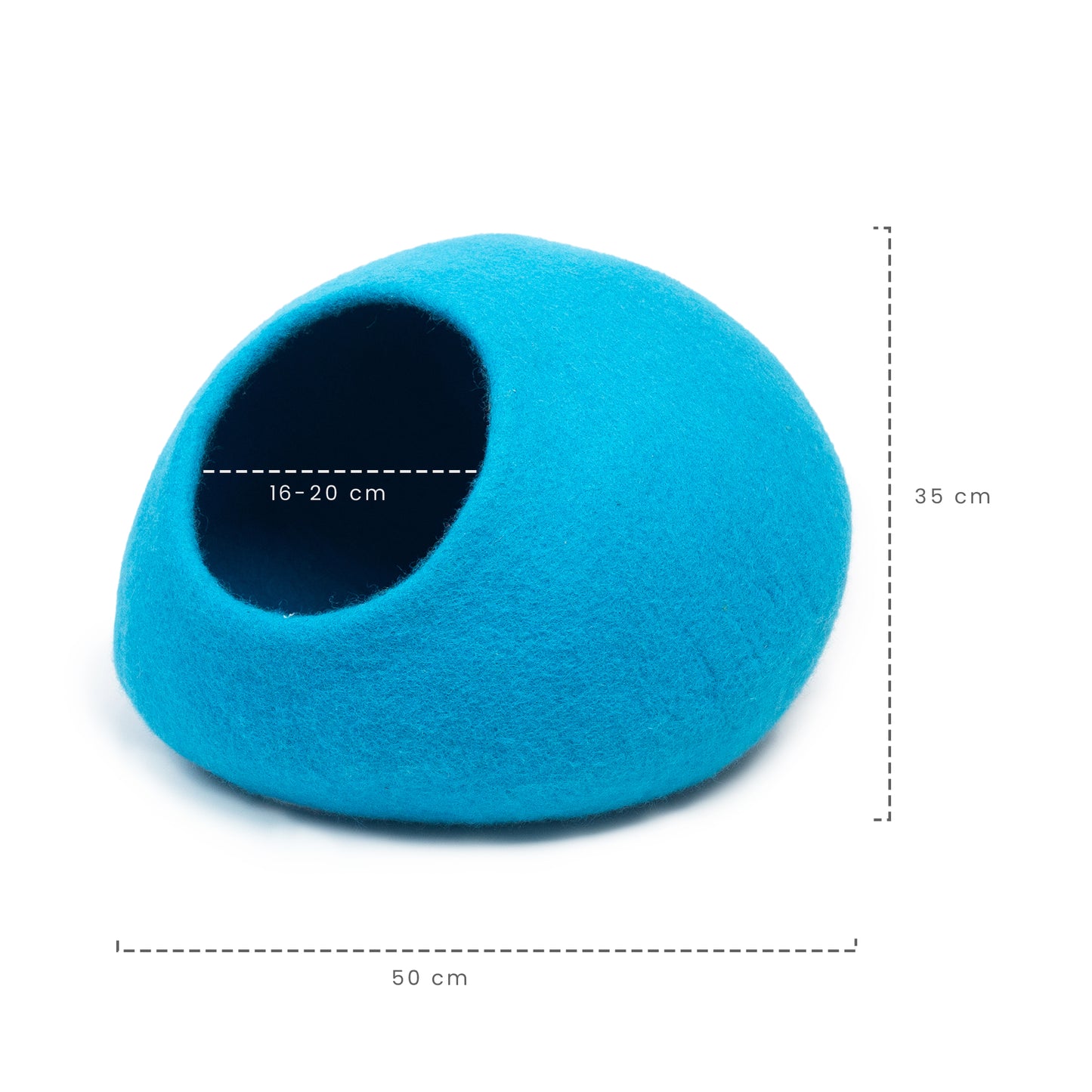Solid Color Felt Cat Cave 100% New Zealand Wool handmade color floral blue gray green cream yellow bunny pet product comfy