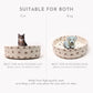 Spotty Handmade Felt Pet Bed 100% New Zealand Wool handmade color floral gray white cream pet product comfy