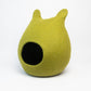 Bunny Ear Felt Cat Cave 100% New Zealand Wool handmade color floral blue gray green cream yellow bunny pet product comfy