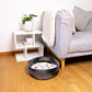 Muted Color Felt Pet Bed 100% New Zealand Wool handmade color floral gray white