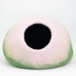 Whiskers Home Peach & Green Felt Cat Cave - 100% New Zealand Wool Whisker's Home