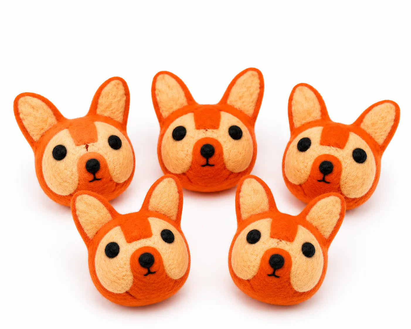 Handmade Felt Fox Fetch Toy