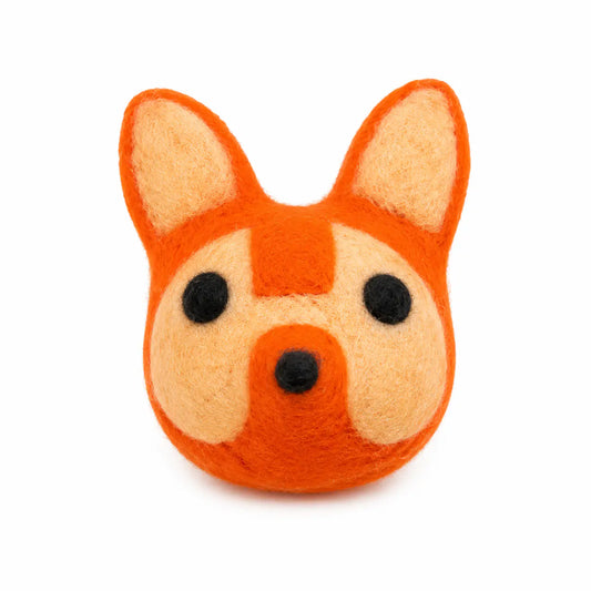 Handmade Felt Fox Fetch Toy