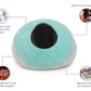 Whiskers Home Wool Felt Sky Blue Cat Bed 100% New Zealand Wool Whisker's Home