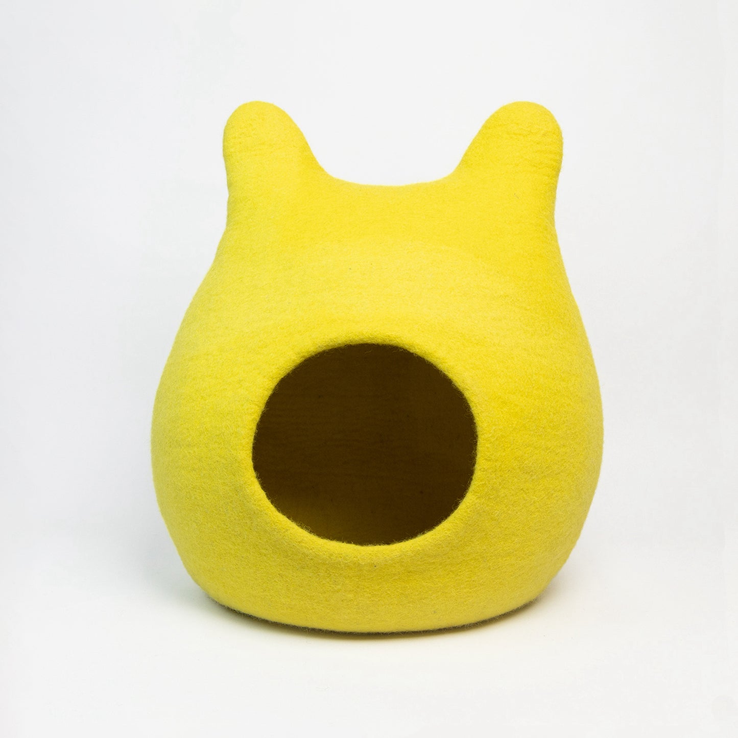 Bunny Ear Felt Cat Cave 100% New Zealand Wool handmade color floral blue gray green cream yellow bunny pet product comfy