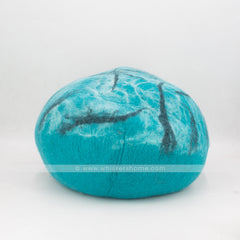 marble design cat cave, bluish green cat cave, blue-green cat cave